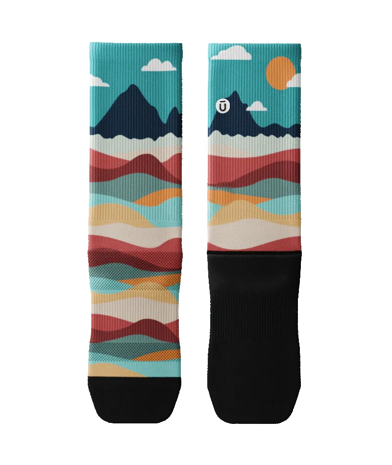 "Head in the clouds" Performance Crew Running Socks by Outway sold by Great Sox product image thumbnail 2