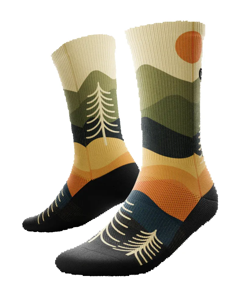 "Drifter" Performance Crew Running Socks by Outway sold by Great Sox