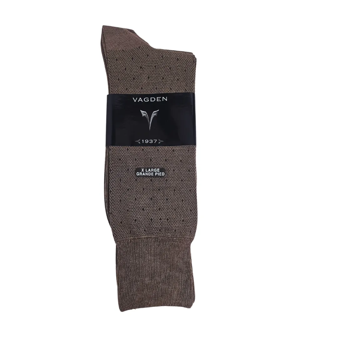 2 PAIR - Vagden Men's Cross Pattern Mercerized Cotton XL Dress Socks (CLEARANCE) sold by Great Sox product image thumbnail 2