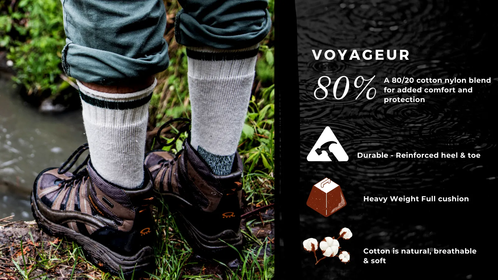J.B. Field's Bootgear "Voyageur" Cotton Boot Sock sold by Great Sox product image thumbnail 4