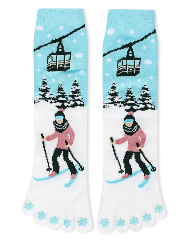 "Skiing Toe Sock" Non Skid Socks by Me Moí - One Size made by MeMoi