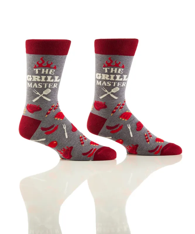 "Grill Master" Cotton Crew Socks by Yo Sox sold by Great Sox
