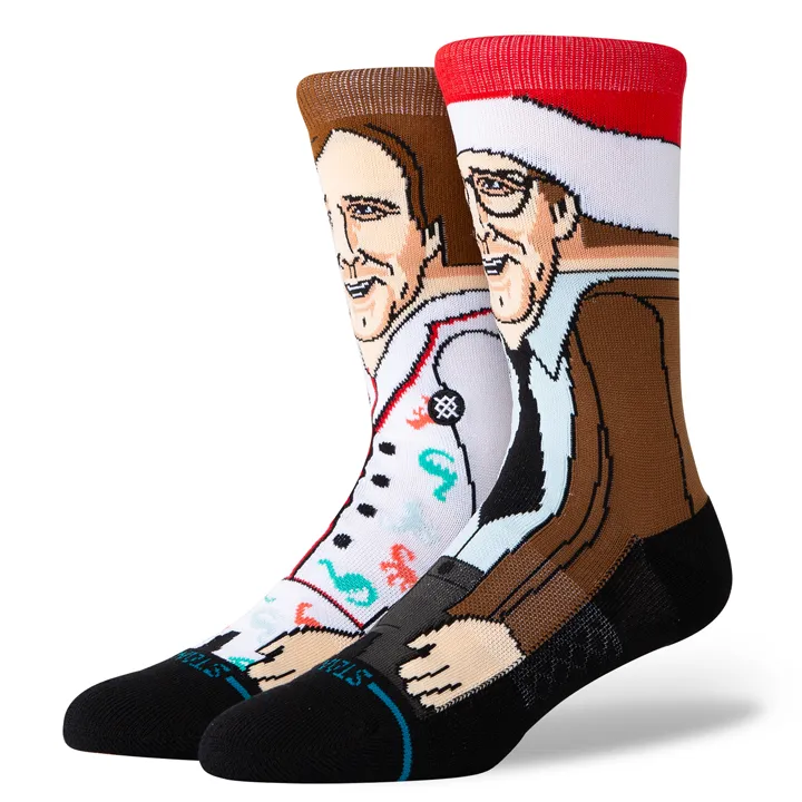 Christmas Vacation x Stance "Griswold" Combed Cotton Blend Crew Socks sold by Great Sox