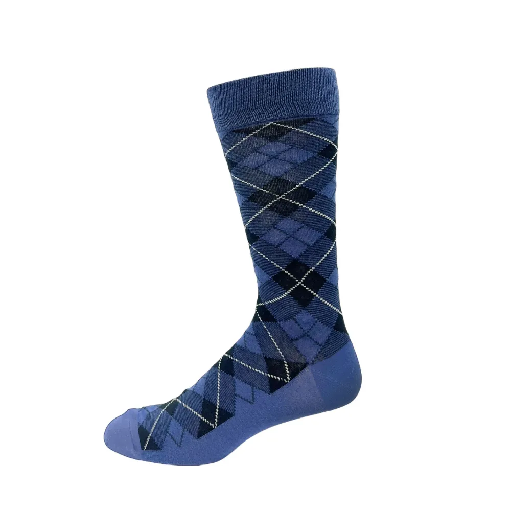 "Plaid" Bamboo Socks by Vagden - Large sold by Great Sox