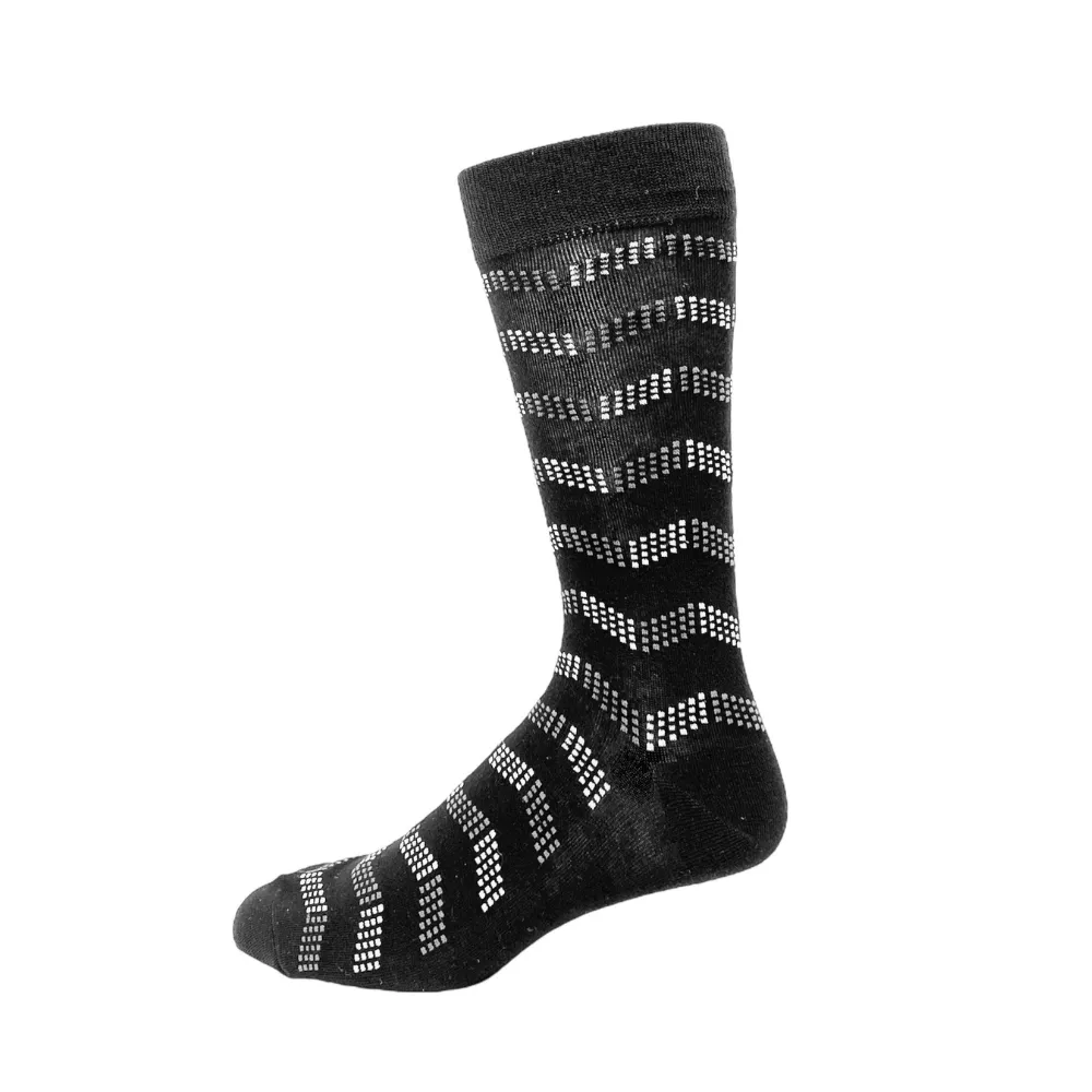 "Chevron" Bamboo Socks by Key - Large sold by Great Sox