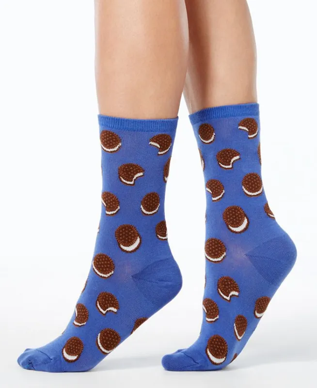 "Sandwich Cookie" Crew Socks by Hot Sox - Medium(CLEARANCE) sold by Great Sox