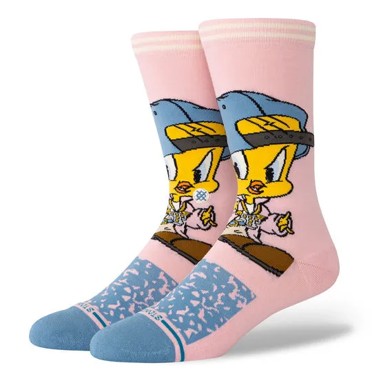 Stance x Looney Tunes "Tweety" Combed Cotton Blend Crew Socks sold by Great Sox