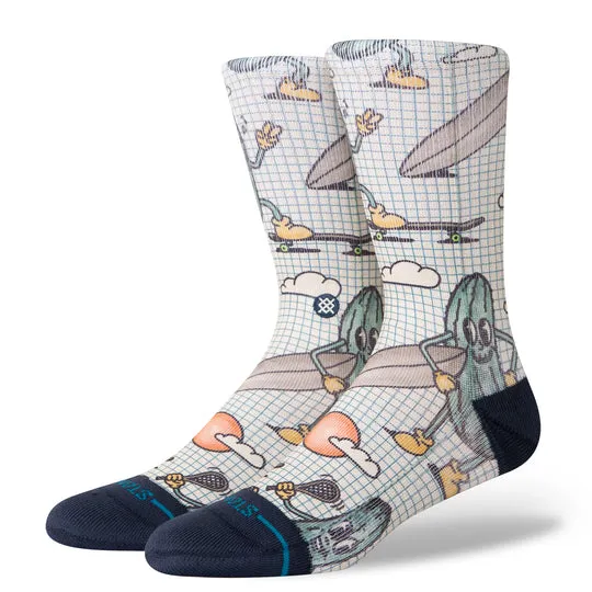 Stance "Feeling Pickled" Polyester Blend Crew Socks sold by Great Sox