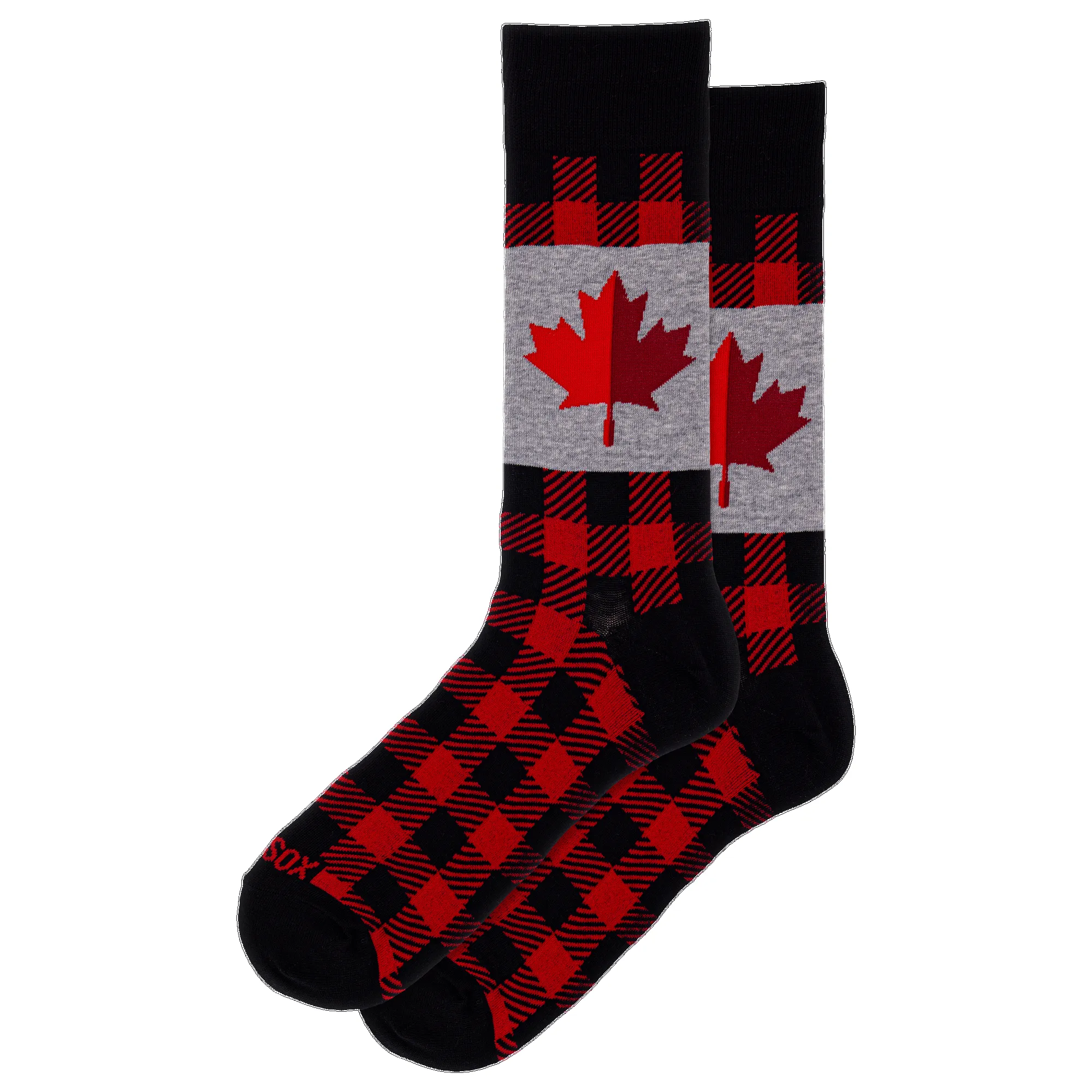 "Maple Leaf" Crew Socks by Hot Sox sold by Great Sox
