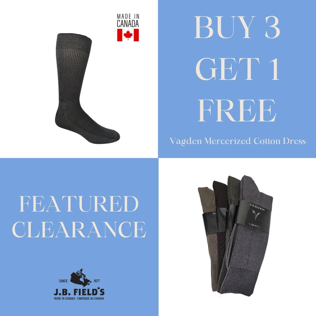 2 PAIR - Vagden 65% Mercerized Cotton Dress Socks (CLEARANCE) sold by Great Sox