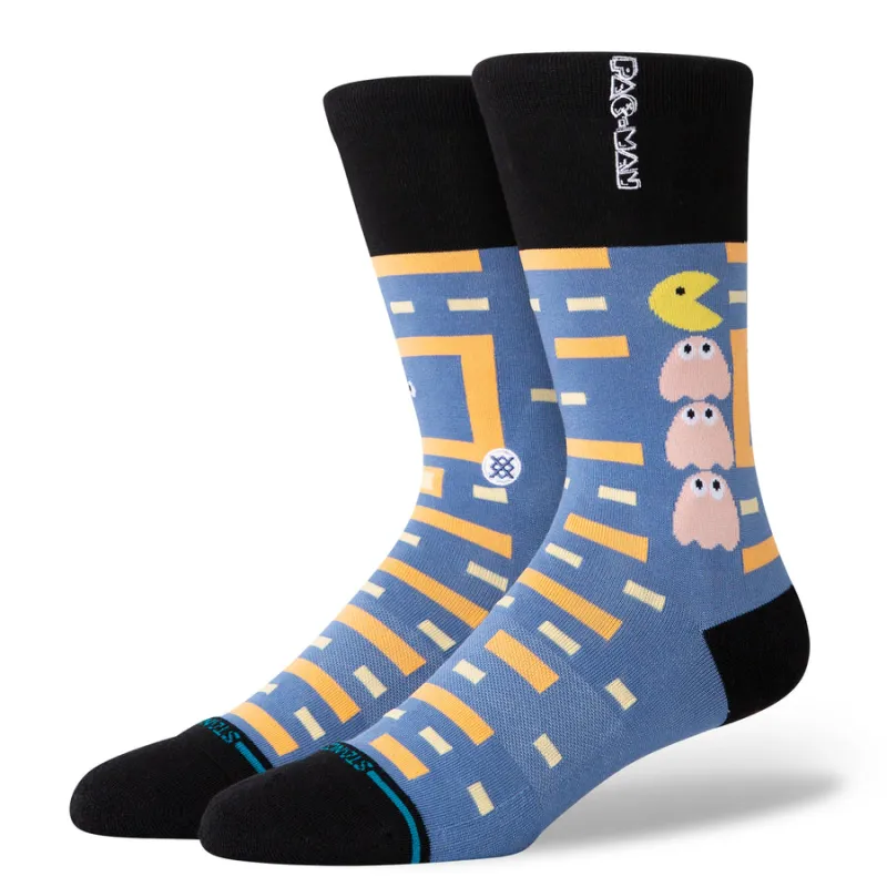 "Power Pellet"  Pac-Man x Stance Cotton Crew Socks made by Stance