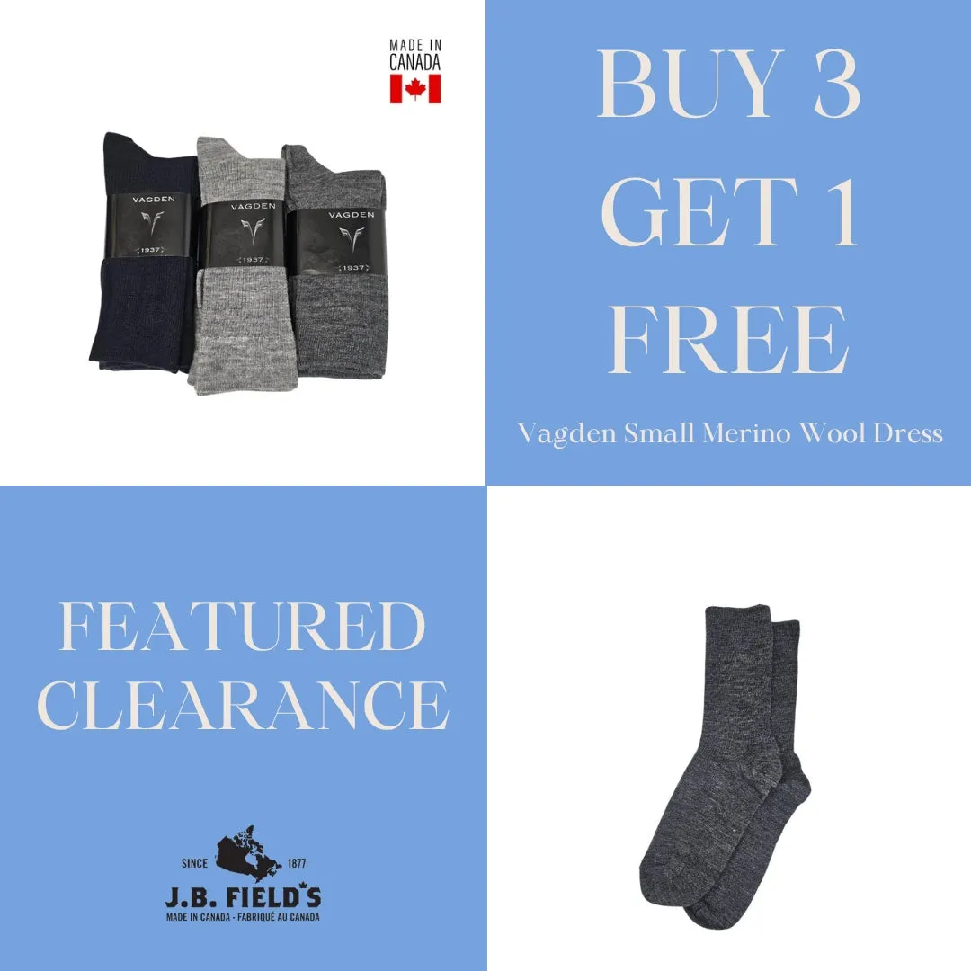 2 PAIR Vagden Small Size Merino Wool Dress Sock (Clearance) sold by Great Sox