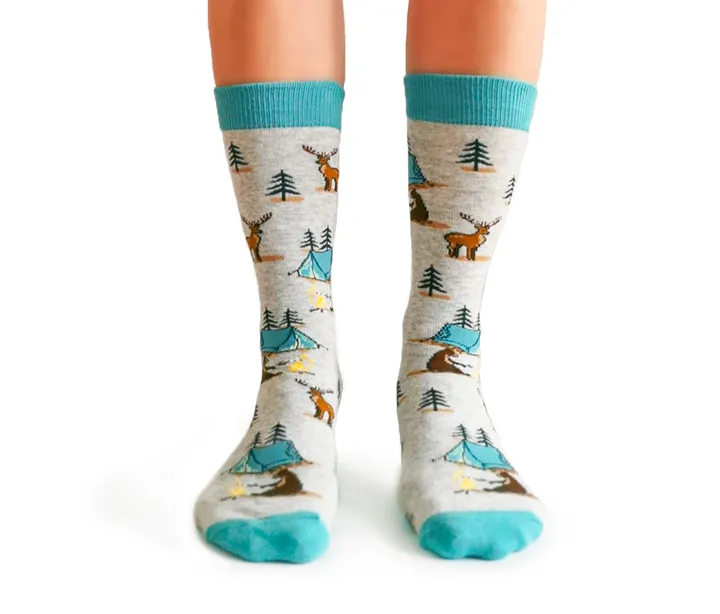 "Camping Queen" Cotton Crew Socks by Uptown Sox - Medium sold by Great Sox product image thumbnail 3