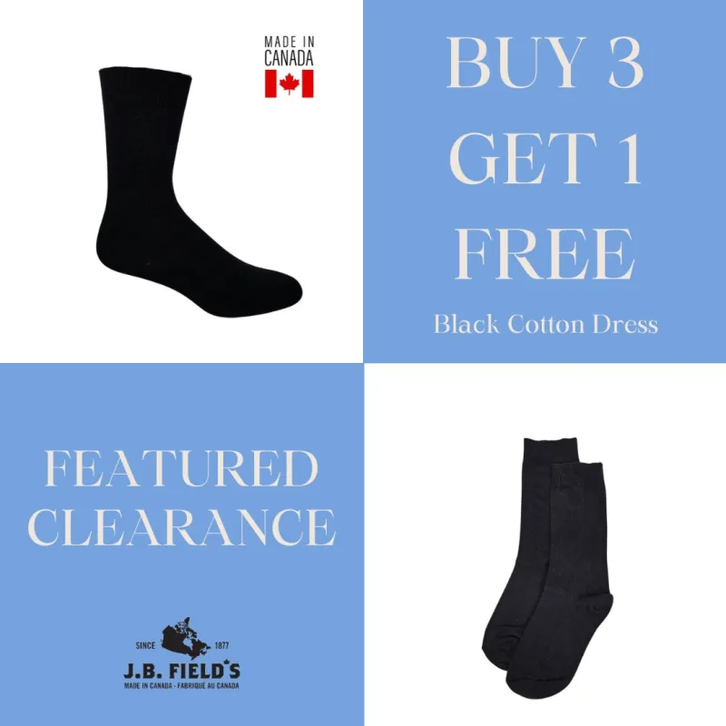 2 PAIR Vagden 80% Cotton Black Dress Socks (CLEARANCE) sold by Great Sox