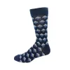 "Stripe Diamond" Print Cotton Dress Sock by Point Zero - Large sold by Great Sox