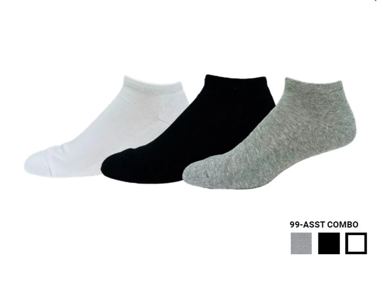 "90% Cotton Low-cut" Athletic Ankle Socks (3 Pairs) by KEY sold by Great Sox