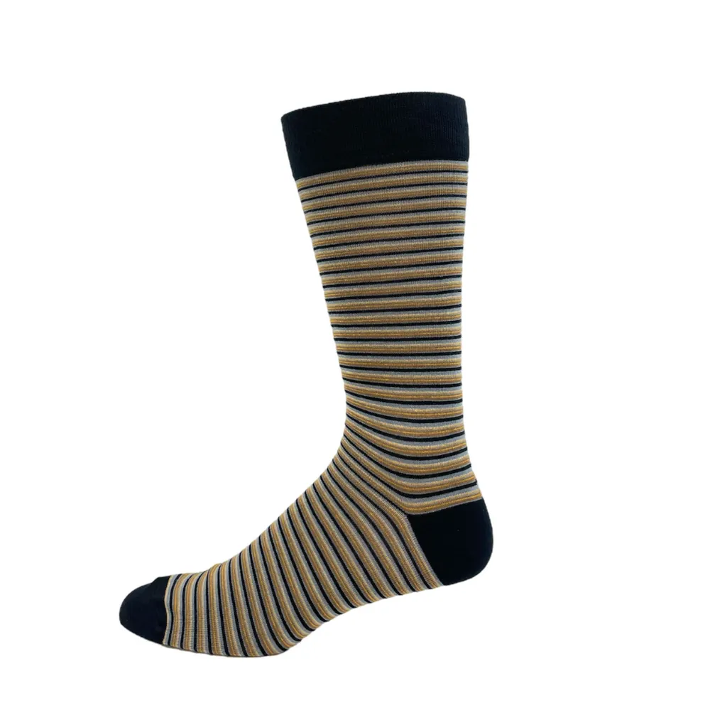 "Stripe" Bamboo Socks by Vagden - Large sold by Great Sox