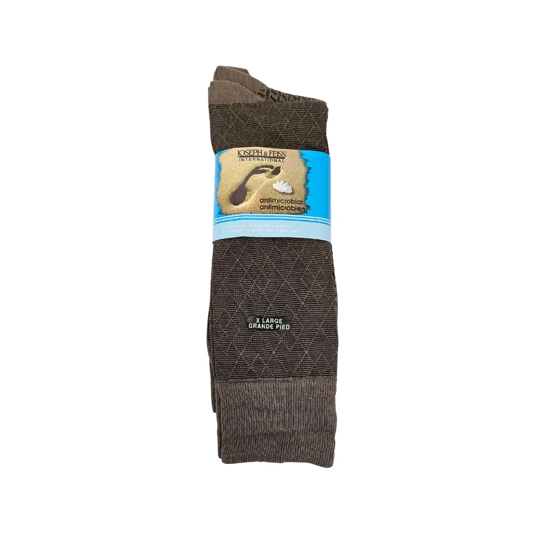 3 PAIR - Vagden Men's Assorted Pattern Mercerized Cotton XL Dress Socks (CLEARANCE) sold by Great Sox product image thumbnail 3