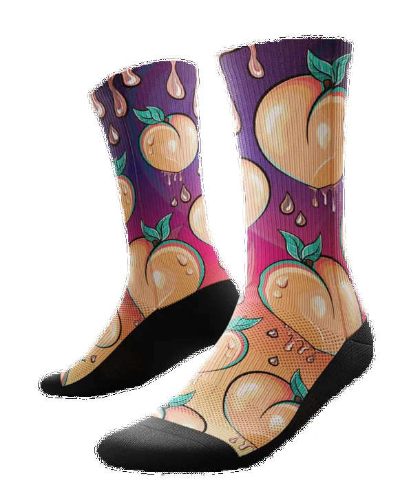 "Peachy" Performance Crew Running Socks by Outway sold by Great Sox