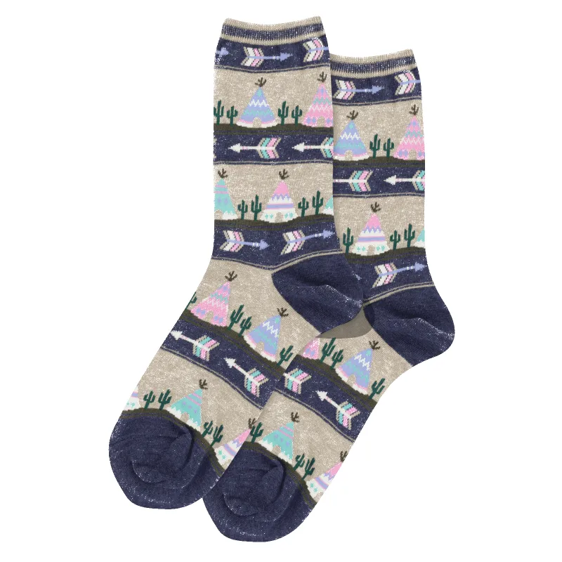 "Teepee" Cotton Dress Socks by Hot Sox sold by Great Sox