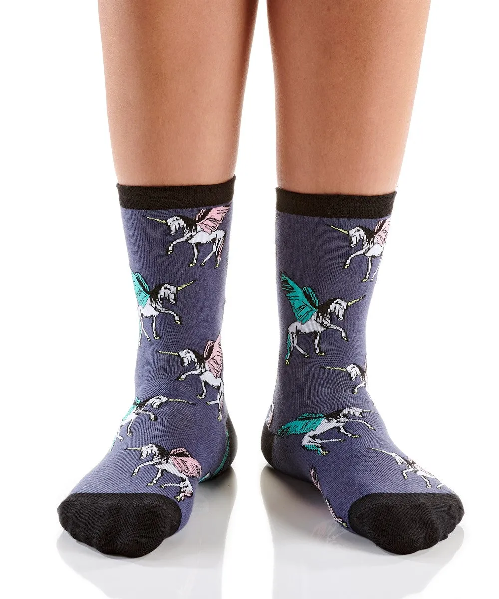 "Unicorns Only" Crew Socks by YO Sox - Medium sold by Great Sox product image thumbnail 2