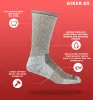 J.B. Field's "Hiker GX" 74% Merino Wool Hiking Sock (Obsidian Black) sold by Great Sox