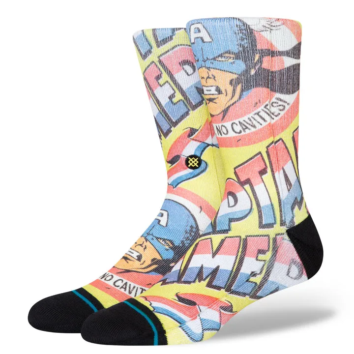 Stance x Marvel "No Cavities" Polyester Blend Crew Socks sold by Great Sox