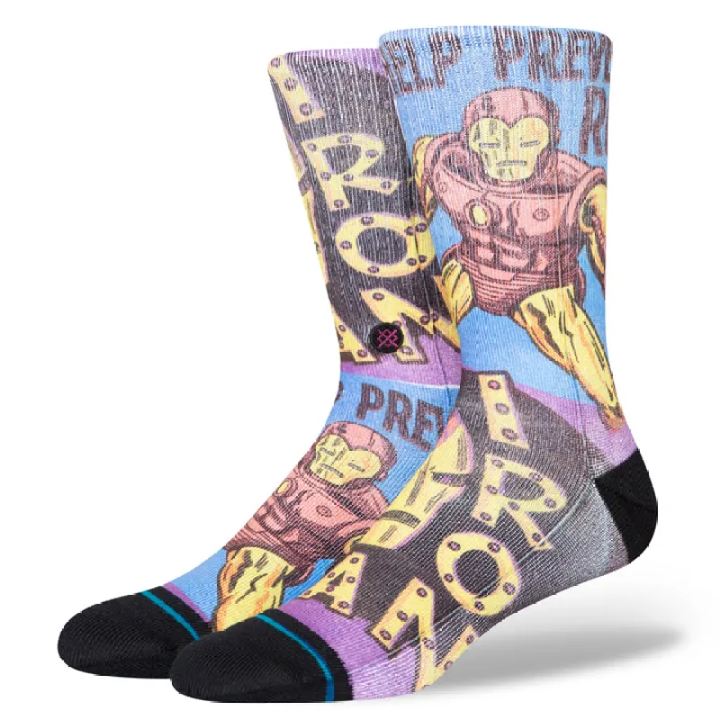 Stance x Marvel "Prevent Rust" Polyester Blend Crew Socks sold by Great Sox