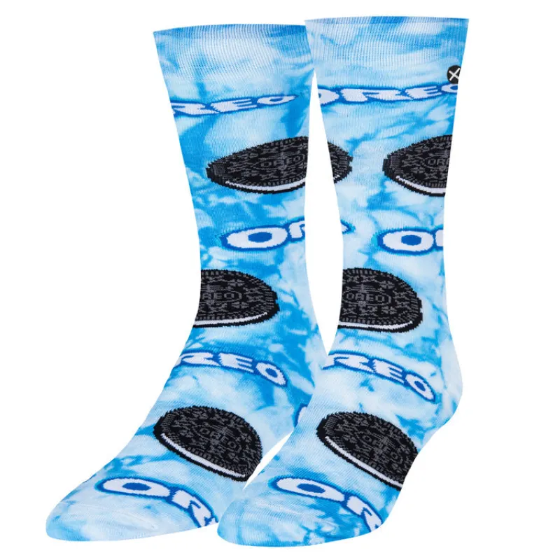 "Oreo Tie Dye" Crew Socks by ODD Sox - Large sold by Great Sox