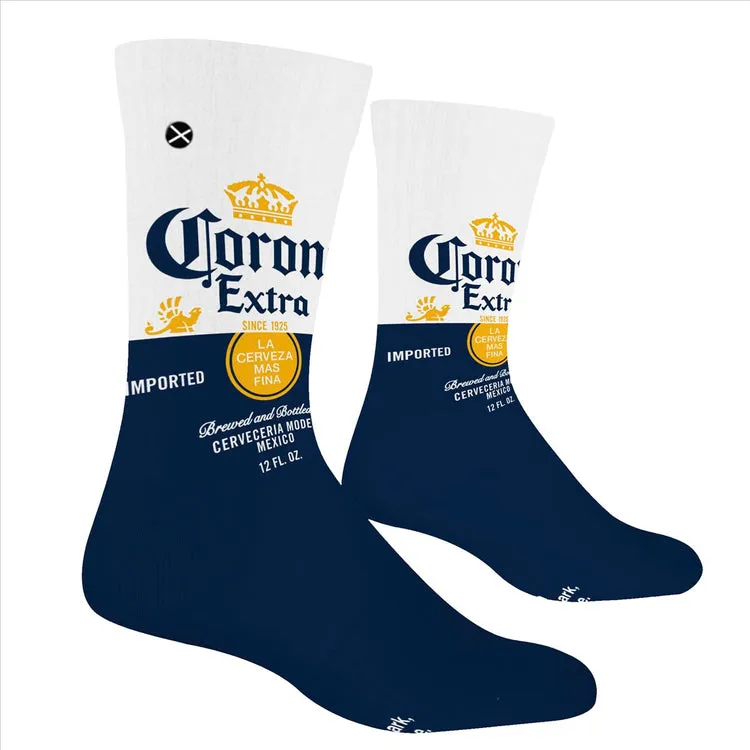 "Corona Label" Combed Cotton Crew Socks by ODD Sox - Large sold by Great Sox product image thumbnail 3