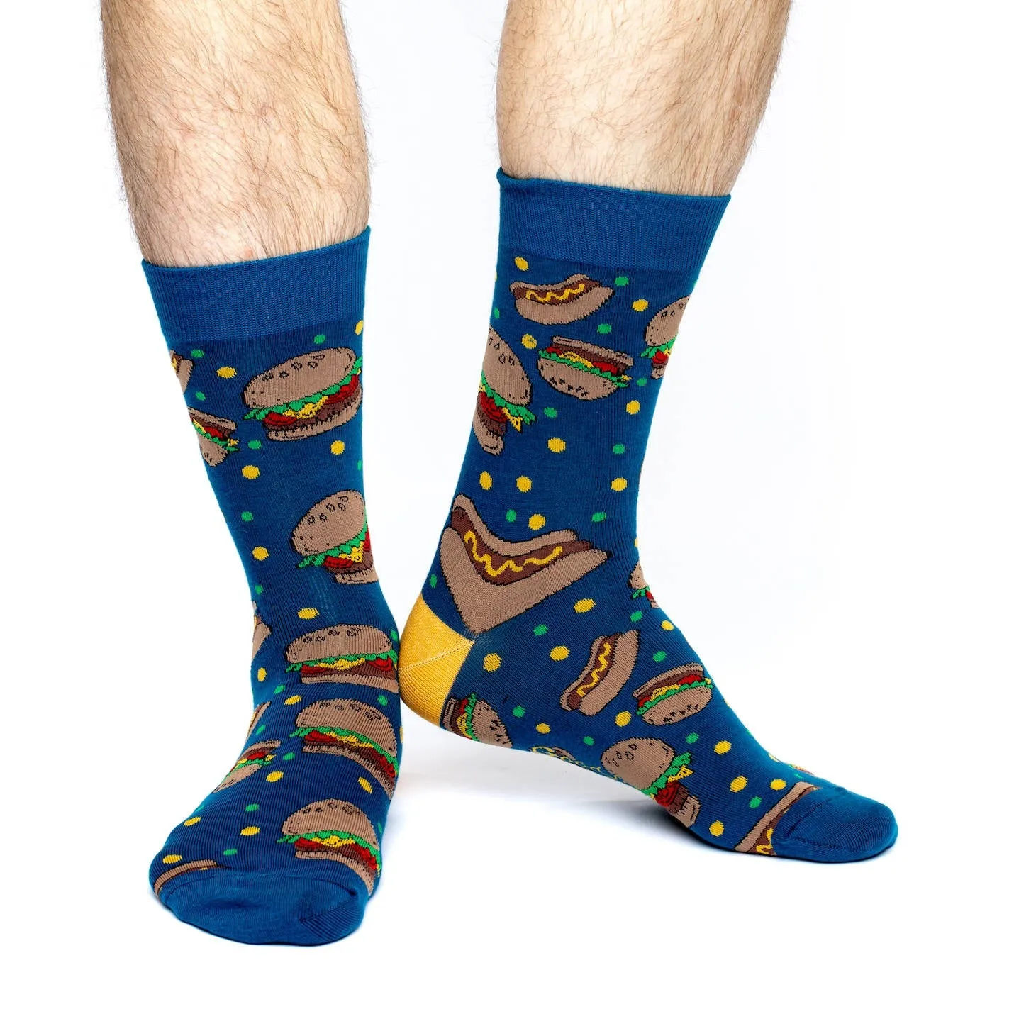 Good Luck Sock "Burgers & Hotdogs" Crew Socks - Large sold by Great Sox product image thumbnail 2