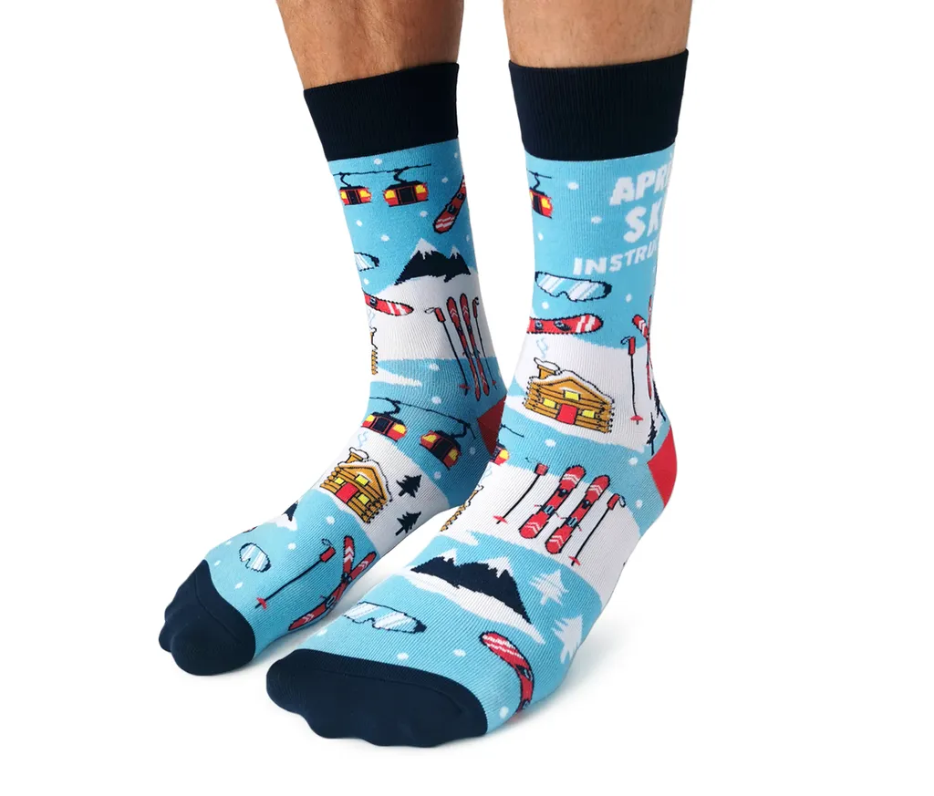 "Apres Ski" Cotton Crew Socks by Uptown Sox - Large sold by Great Sox product image thumbnail 3