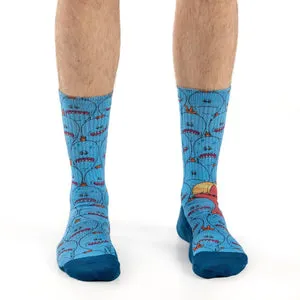 "Mr. Meeseeks" Crew Socks by Good Luck Sock - Large sold by Great Sox product image thumbnail 2