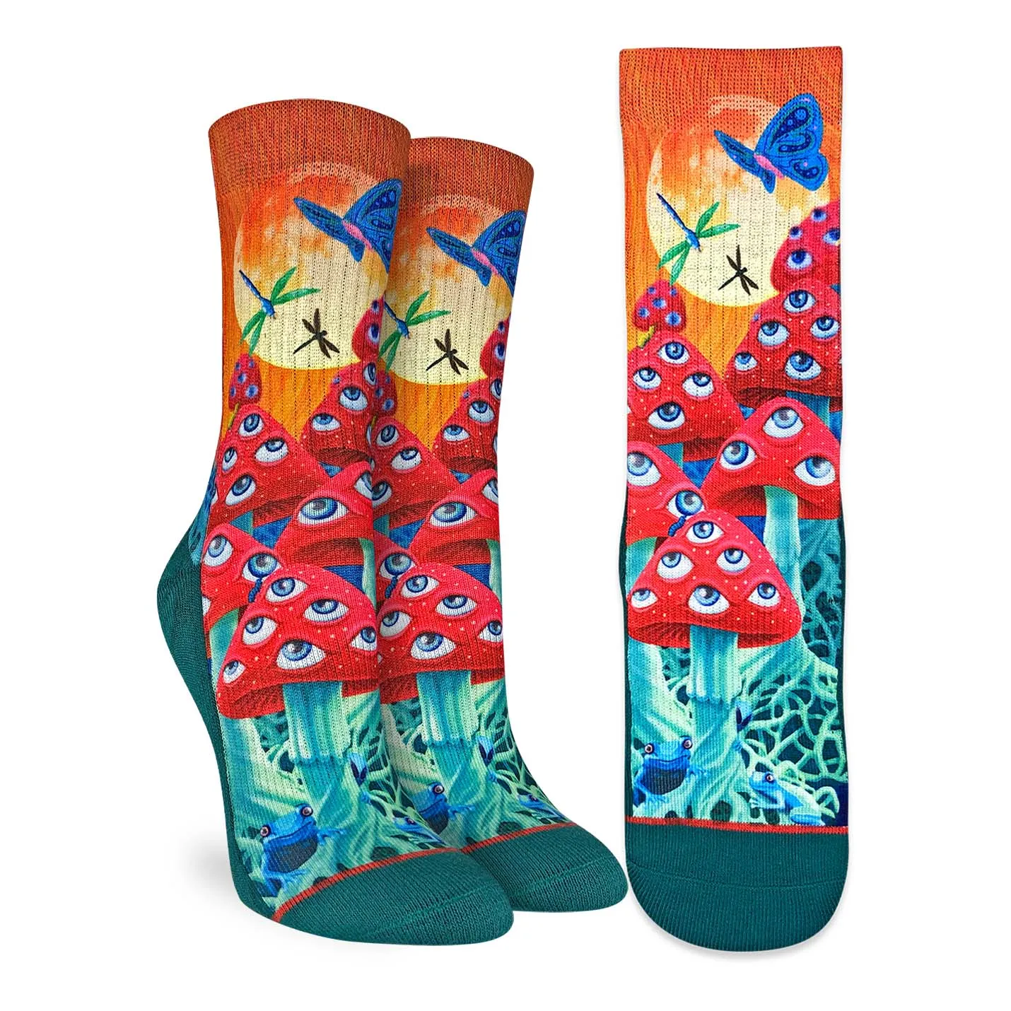 "Magic Mushrooms" Socks by Good Luck Sock sold by Great Sox product image thumbnail 2
