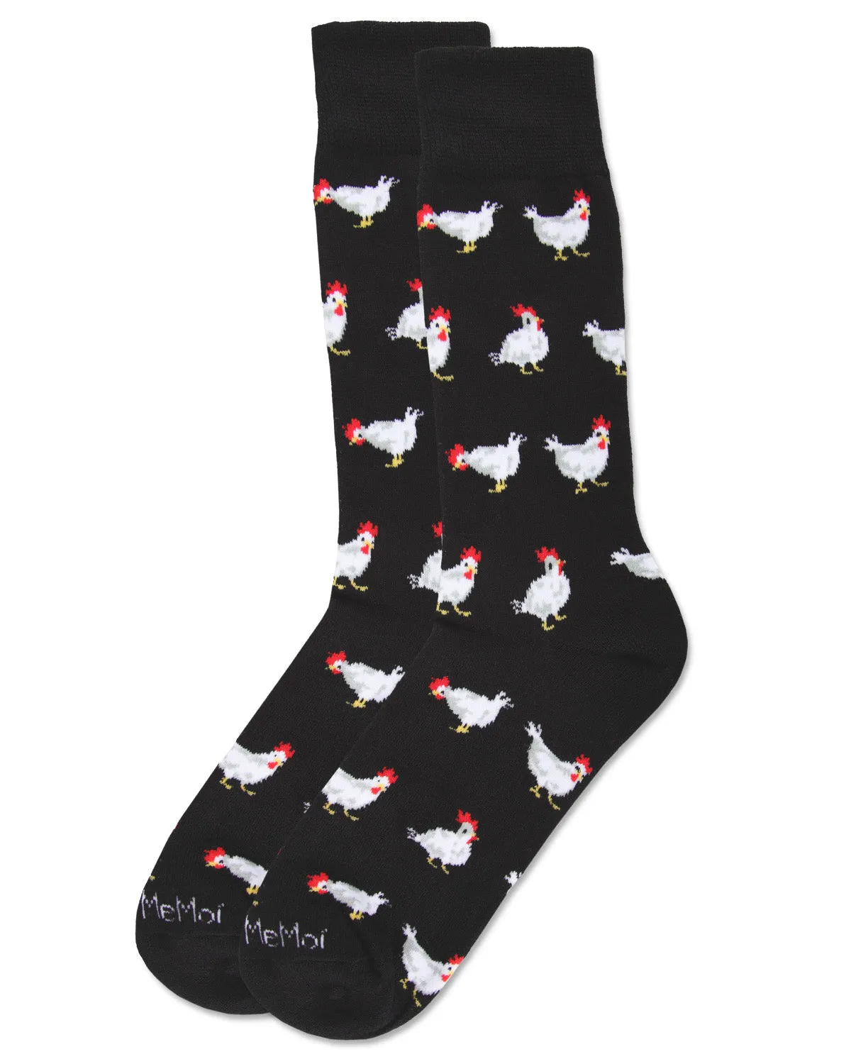 "Chickens" Bamboo Crew Socks by Me Moí sold by Great Sox product image thumbnail 3