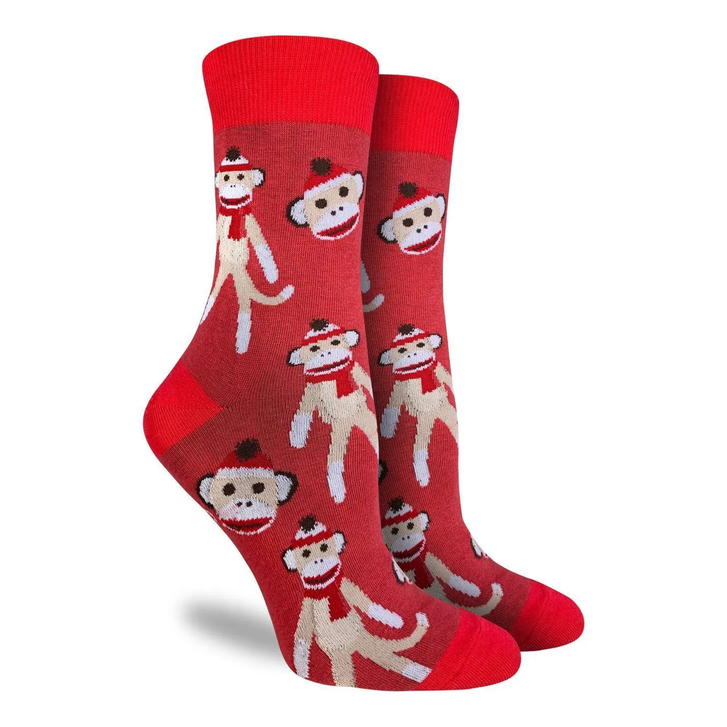"Sock Monkeys" Cotton Crew Socks by Good Luck Sock sold by Great Sox product image thumbnail 2