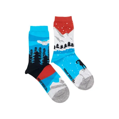"Rocky Mountain " Landscape 85% Cotton Socks by Friday Sock Co sold by Great Sox product image thumbnail 2