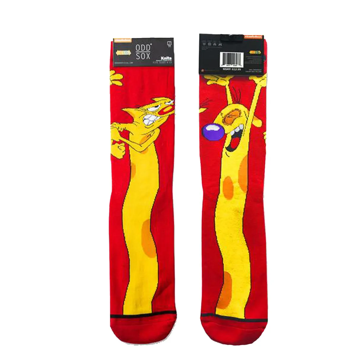 "Cat Dog" Cotton Blend Crew Socks by ODD Sox - Large (CLEARANCE) sold by Great Sox product image thumbnail 2
