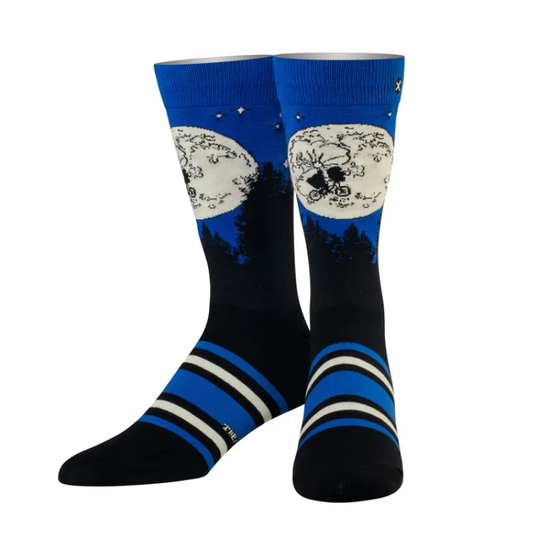 "E.T. Moon Ride" Cotton Crew Socks by ODD Sox - Large made by Odd Sox