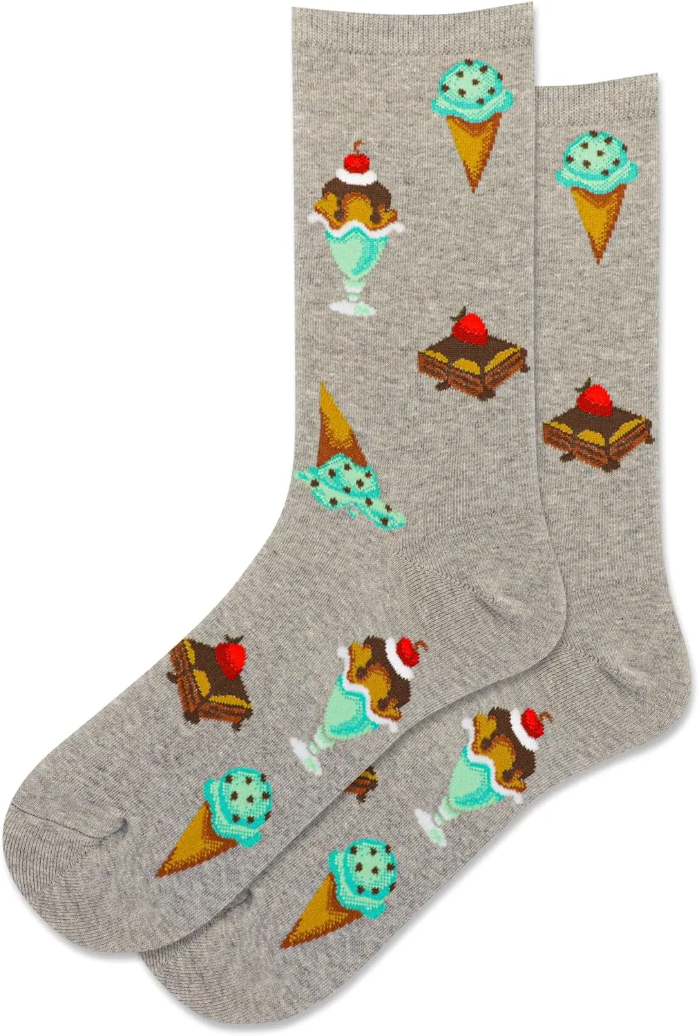 "Desserts " Cotton Crew Socks by Hot Sox - Large(CLEARANCE) sold by Great Sox product image thumbnail 2