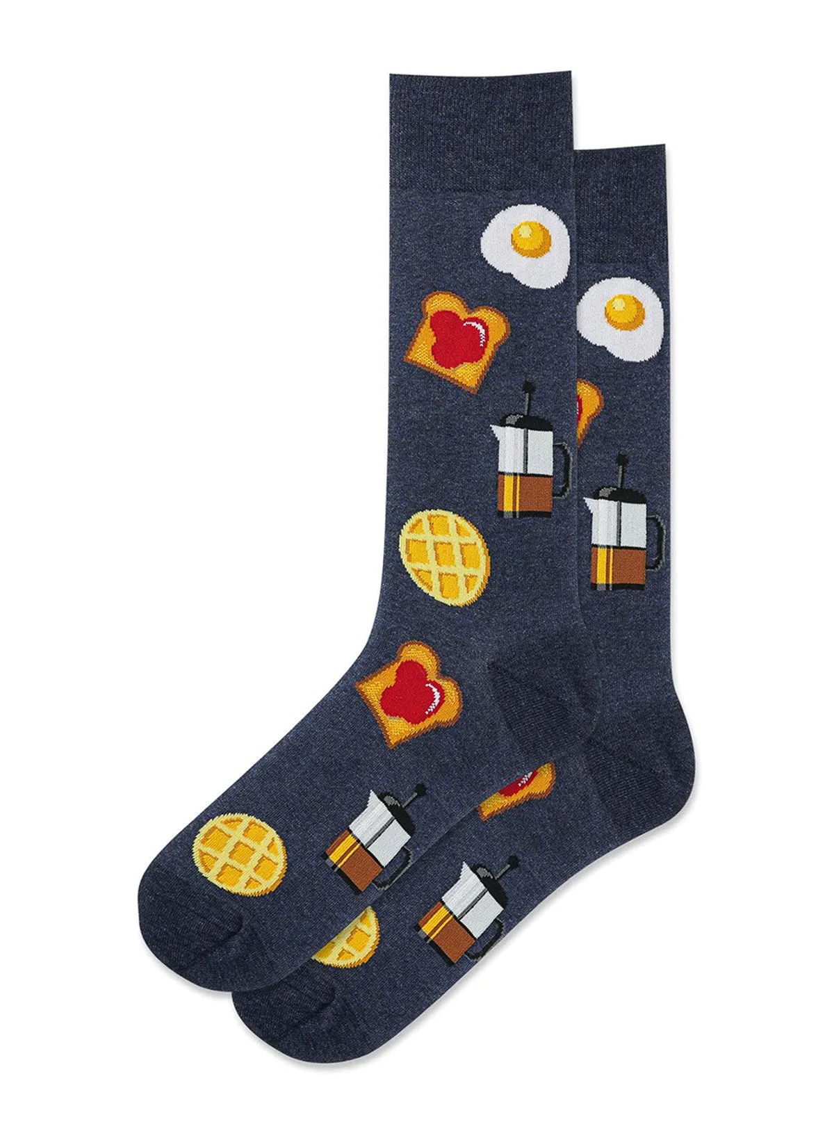 Hot Sox "Breakfast " Crew Socks sold by Great Sox
