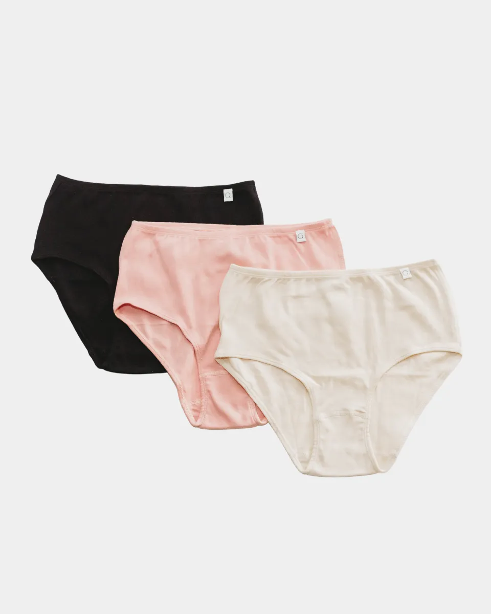 Women's 100% Organic Cotton Underwear by Q for Quinn (1 pair) sold by Great Sox