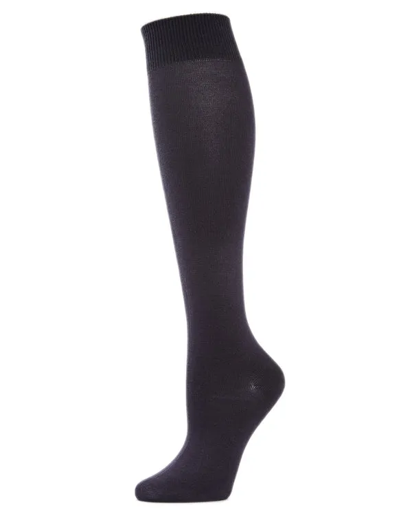 Bamboo Blend Solid Knit Knee High Socks by Me Moí sold by Great Sox product image thumbnail 4