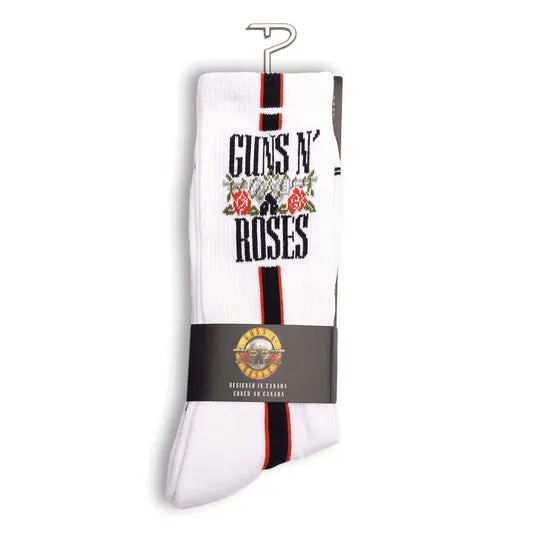 Perri's "GUNS N' ROSES SIDE STRIPE" Cotton Crew Sock - Large sold by Great Sox product image thumbnail 2