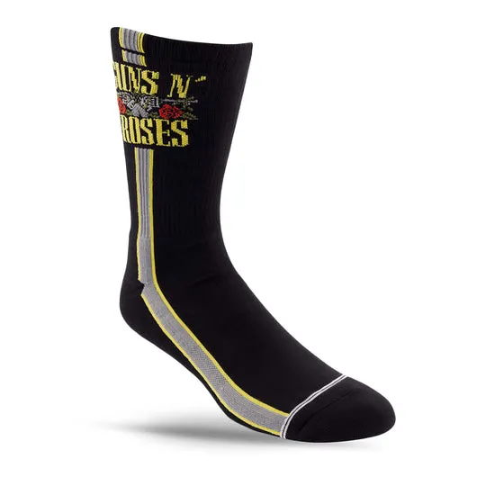 Perri's "GUNS N' ROSES SIDE STRIPE" Cotton Crew Sock - Large sold by Great Sox product image thumbnail 3
