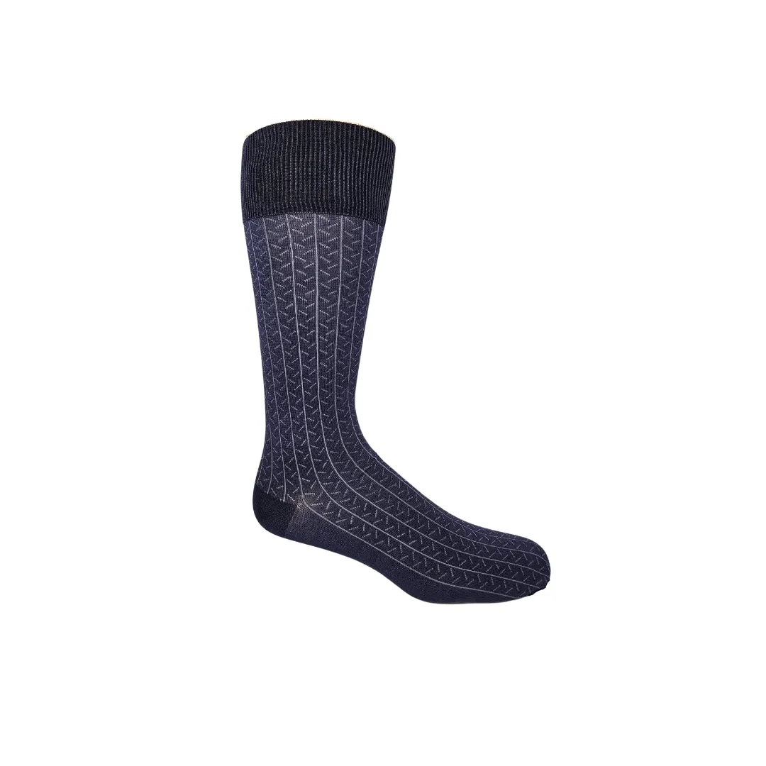 2 PAIR - Vagden Men's Herringbone Mercerized Cotton XL Dress Socks (CLEARANCE) sold by Great Sox product image thumbnail 4