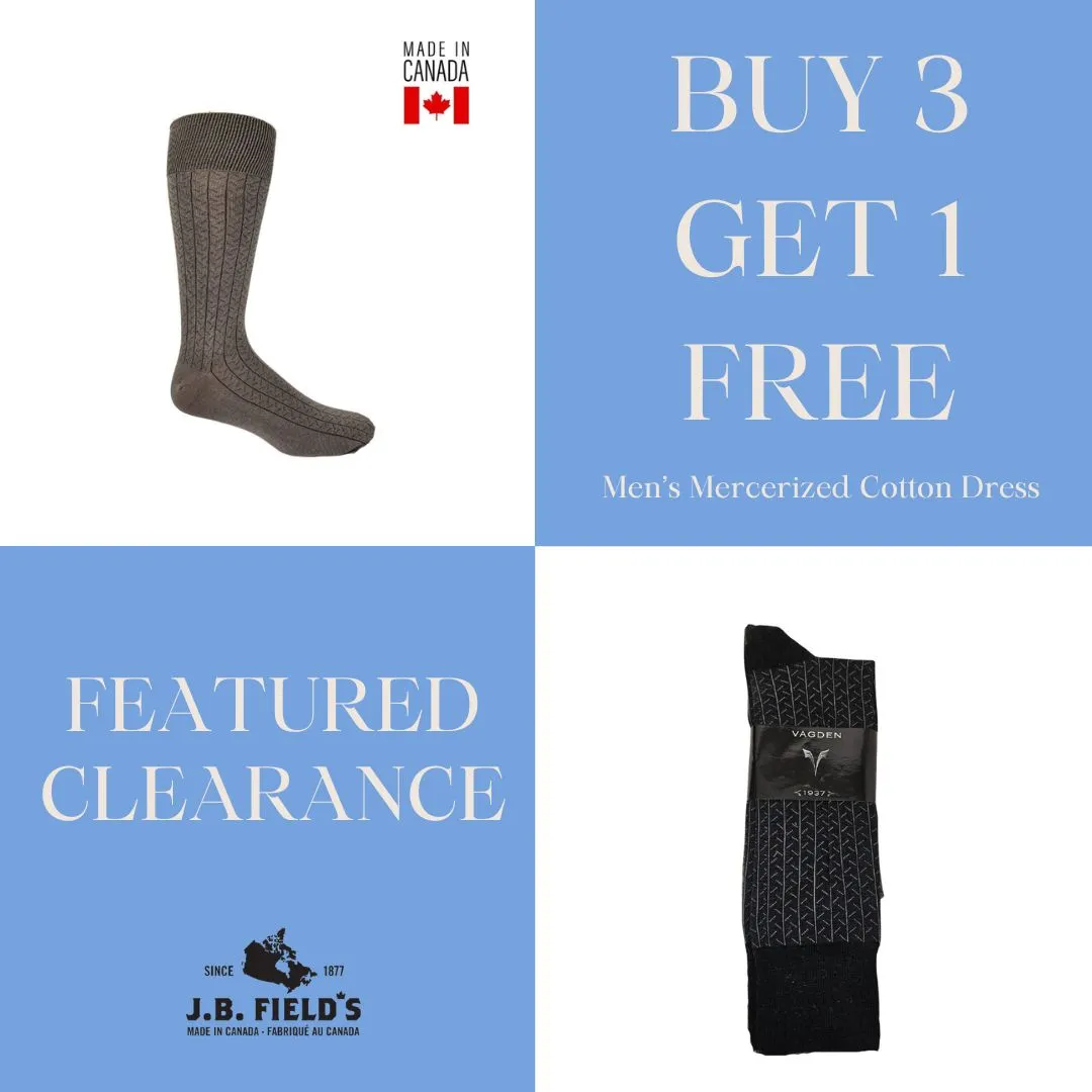 2 PAIR - Vagden Men's Herringbone Mercerized Cotton XL Dress Socks (CLEARANCE) sold by Great Sox