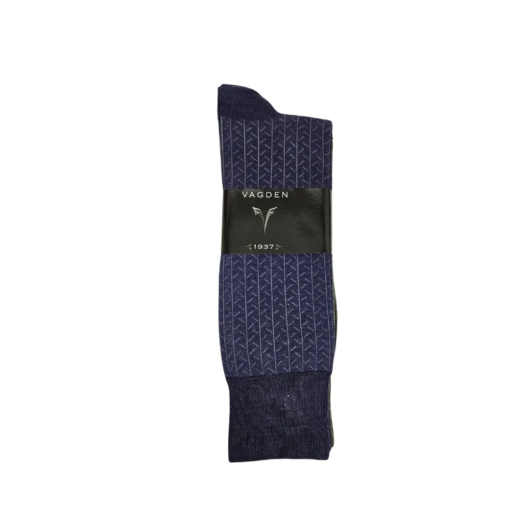 2 PAIR - Vagden Men's Herringbone Mercerized Cotton XL Dress Socks (CLEARANCE) sold by Great Sox product image thumbnail 3