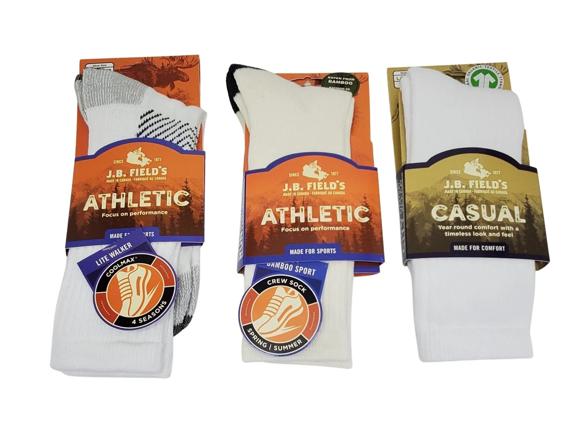 3 PAIR - Best of J.B. Field's Summer Crew (Assorted) sold by Great Sox product image thumbnail 4