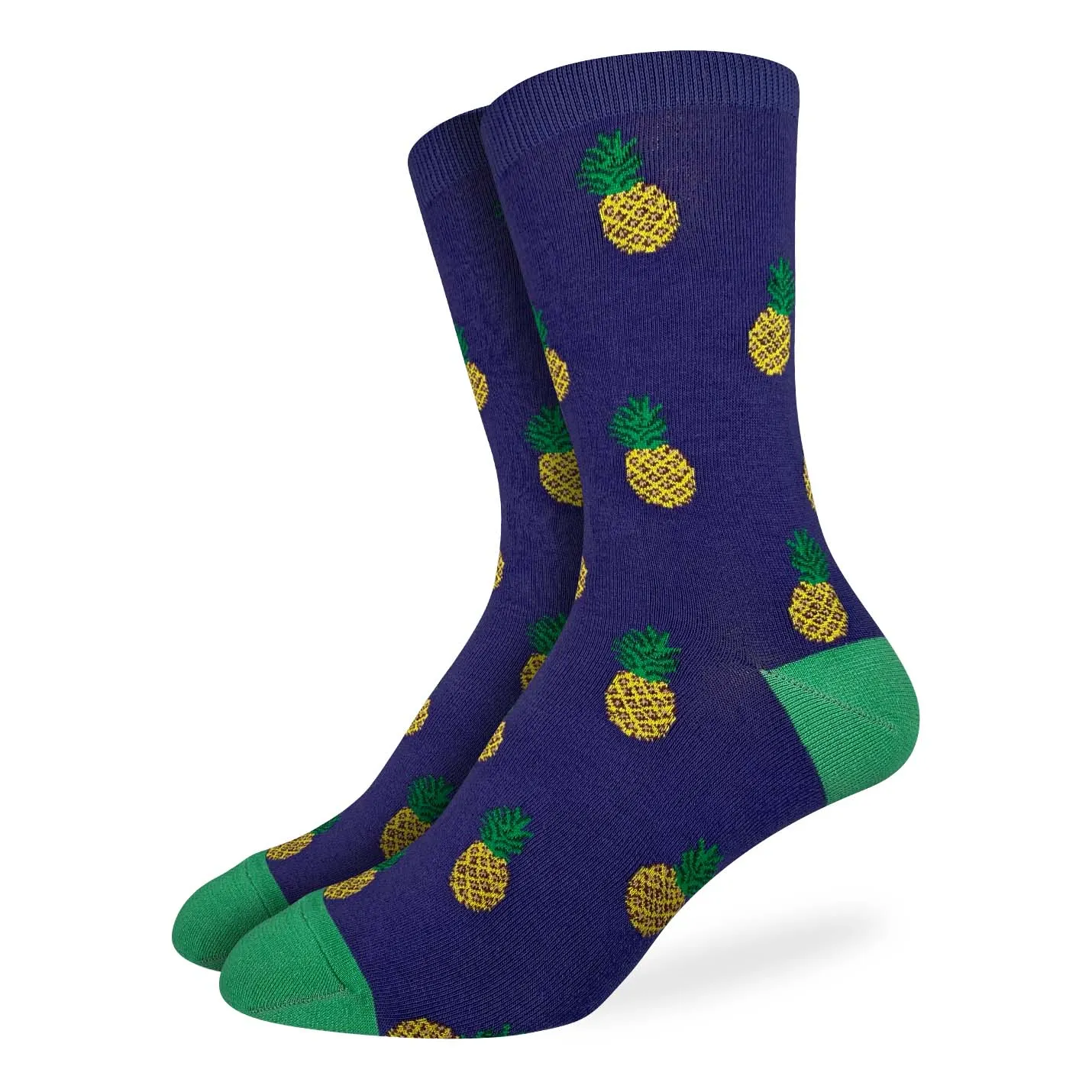 "Pineapples" Crew Socks by Good Luck Sock(CLEARANCE) sold by Great Sox